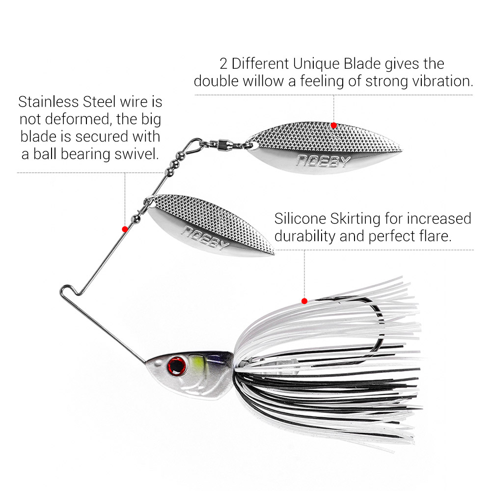 Noeby Spinnerbait 10.5g 14g 21 - Jigger Double Sided review and price