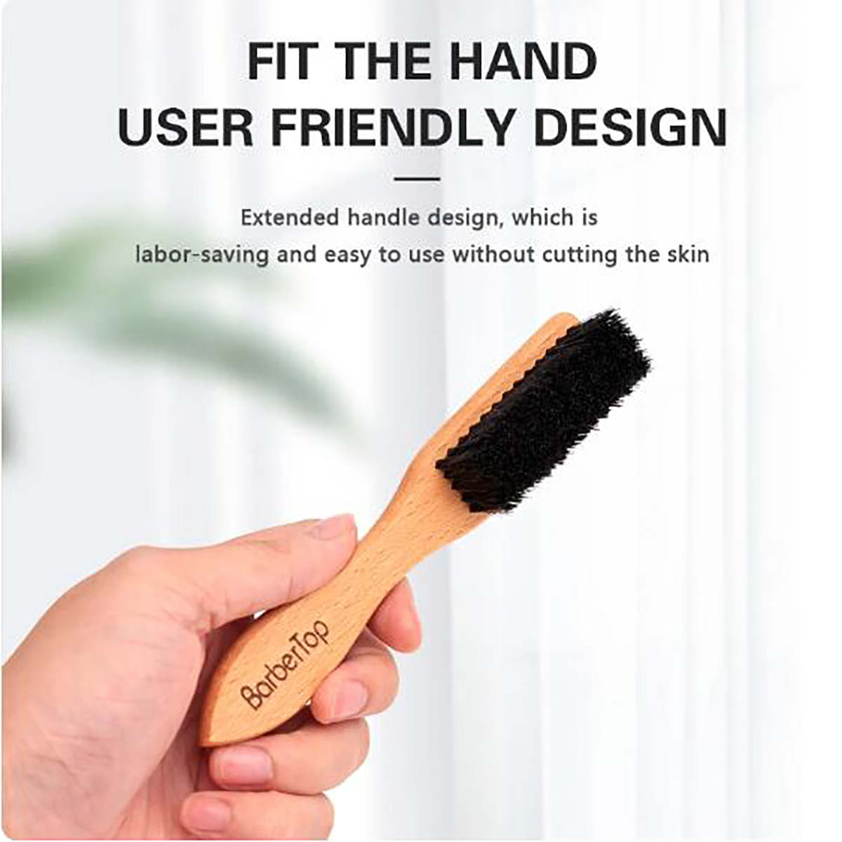 Barbershop Wooden Handle Boar  - Home Barbershop review and price
