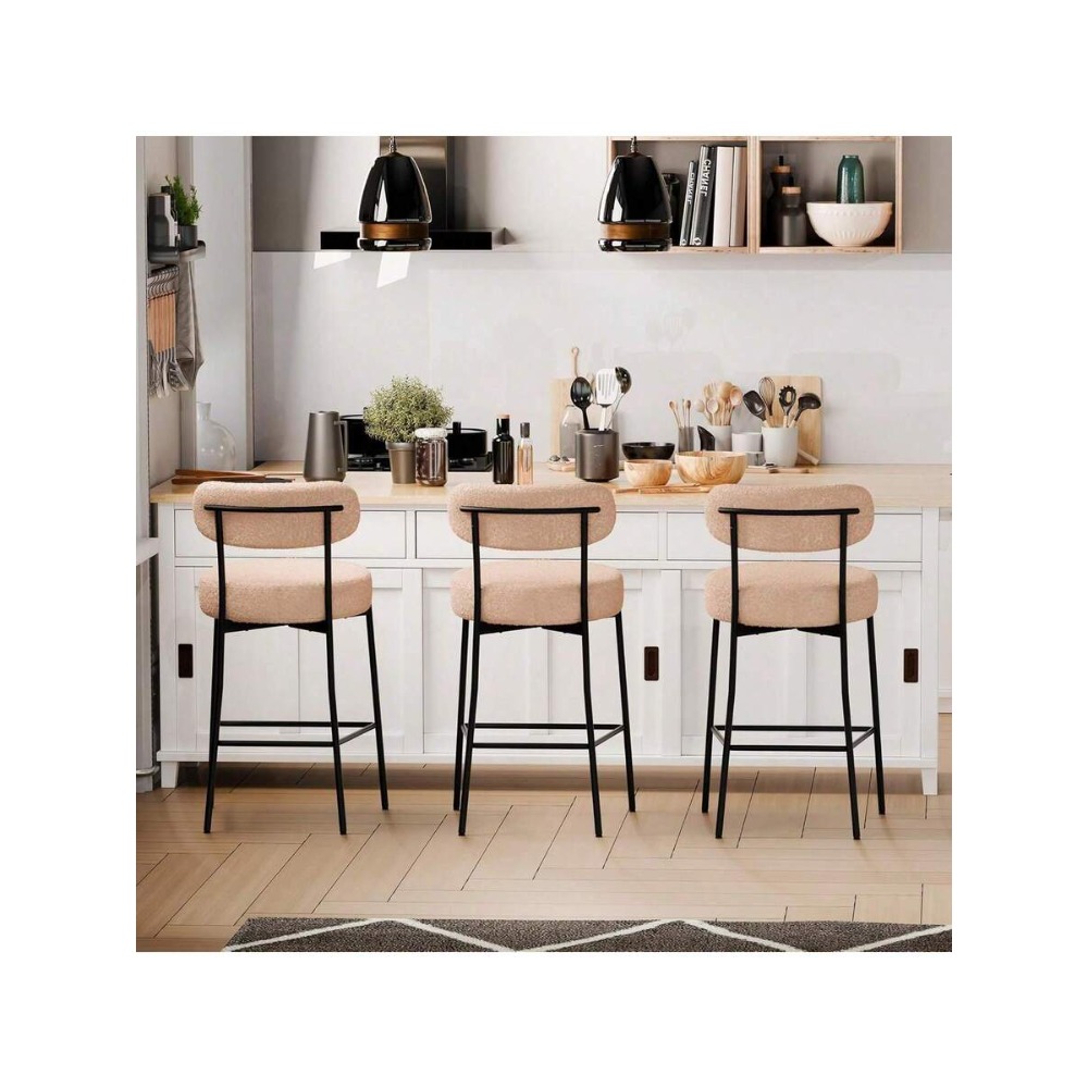 Beige Bar Stools Set of 2, 27. - Home Bar Stools review and price