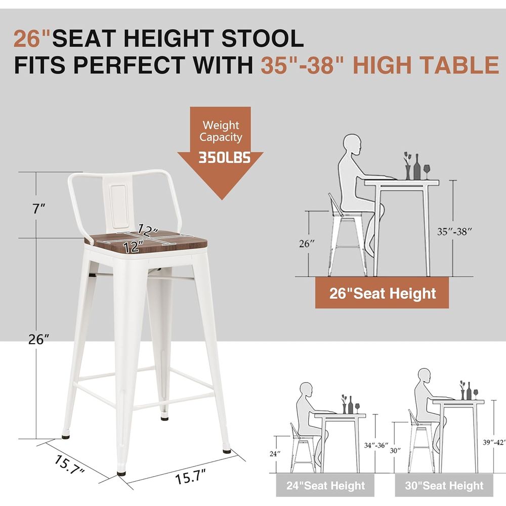 26 Inch Bar Stools Set o 4 Ind - Home Bar Stools review and price