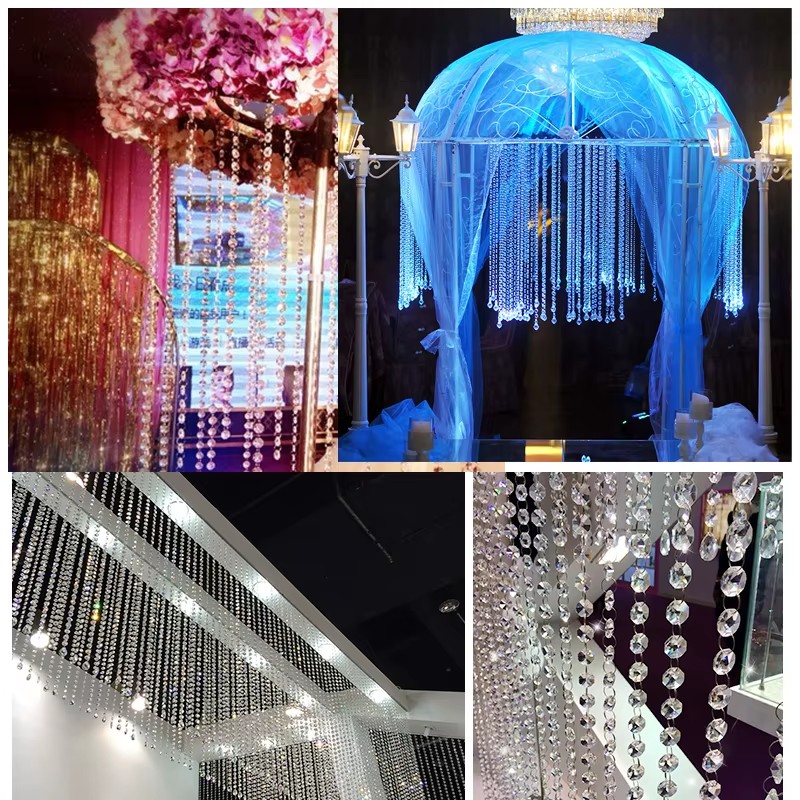 5m Transparent Acrylic Crystal - Home Bargains review and price