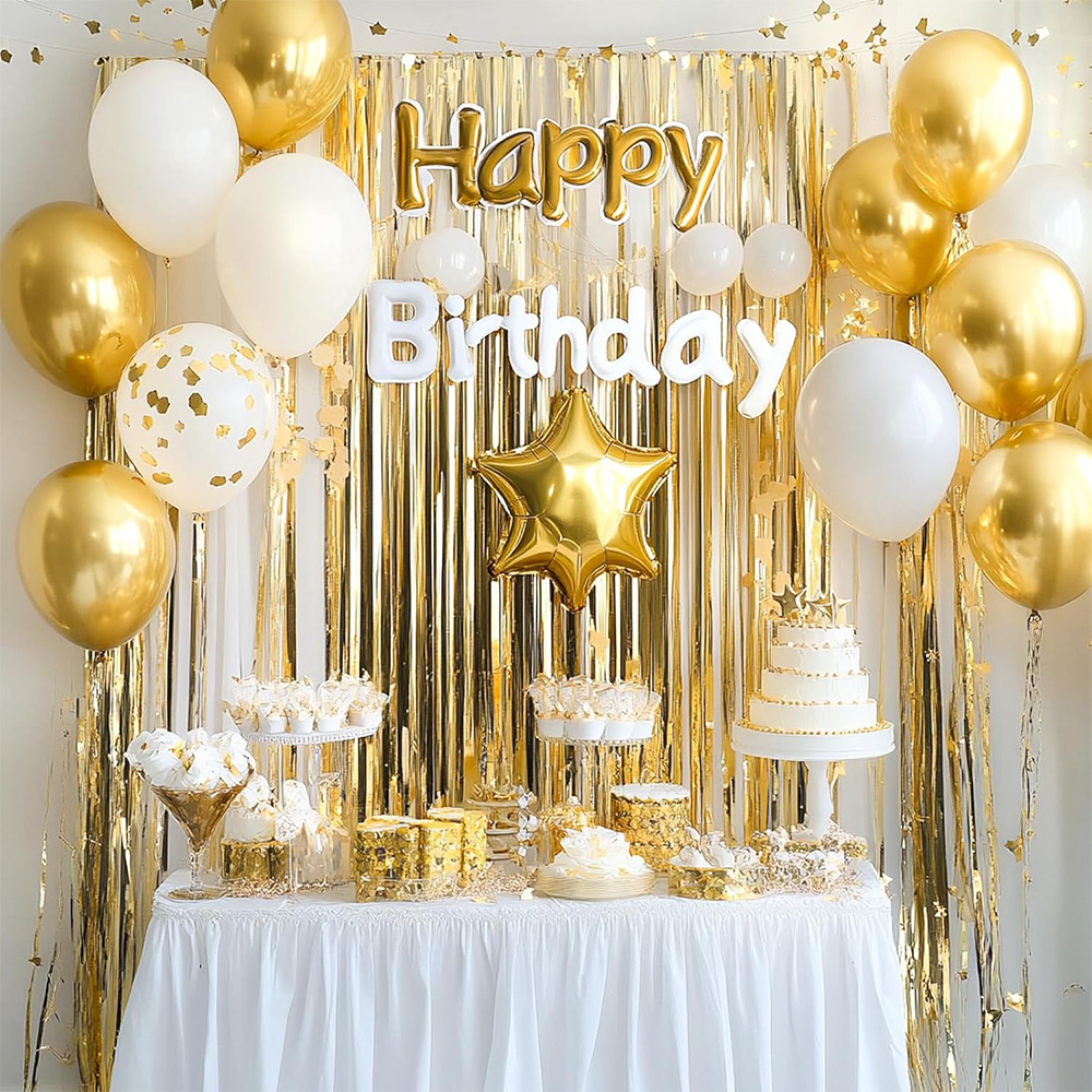 2Pack Gold Metallic Foil Tinse - Home Bargains review and price