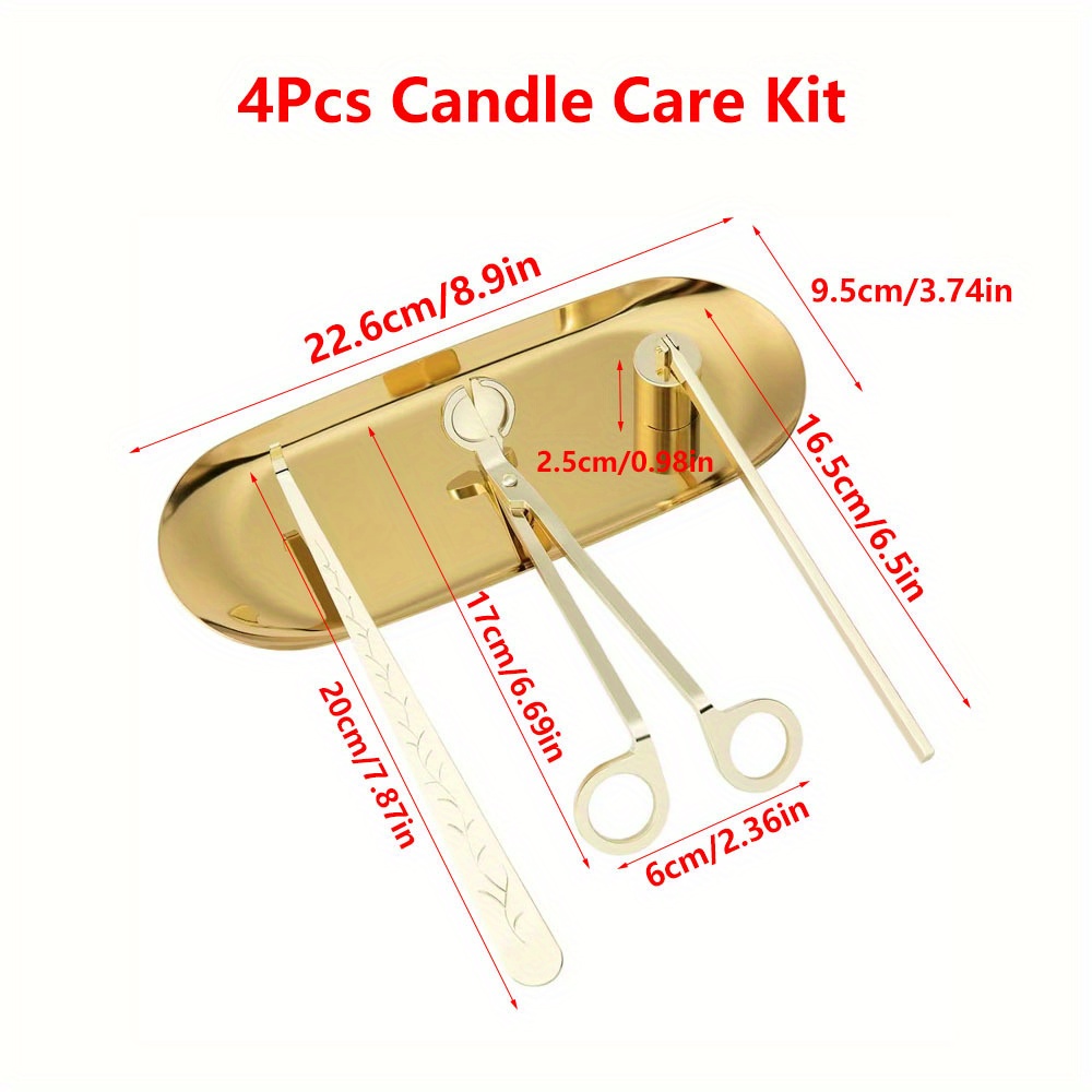4pcs/set Luxury Candle Care Ki - Home Barbershop review and price