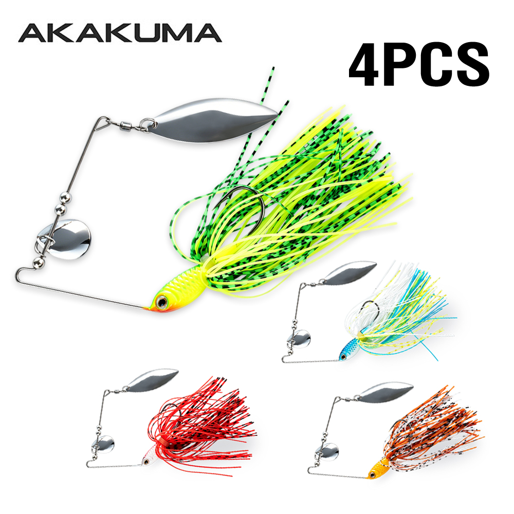 4pcs 18g Spinnerbait Fishing L - Jigger Double Sided review and price
