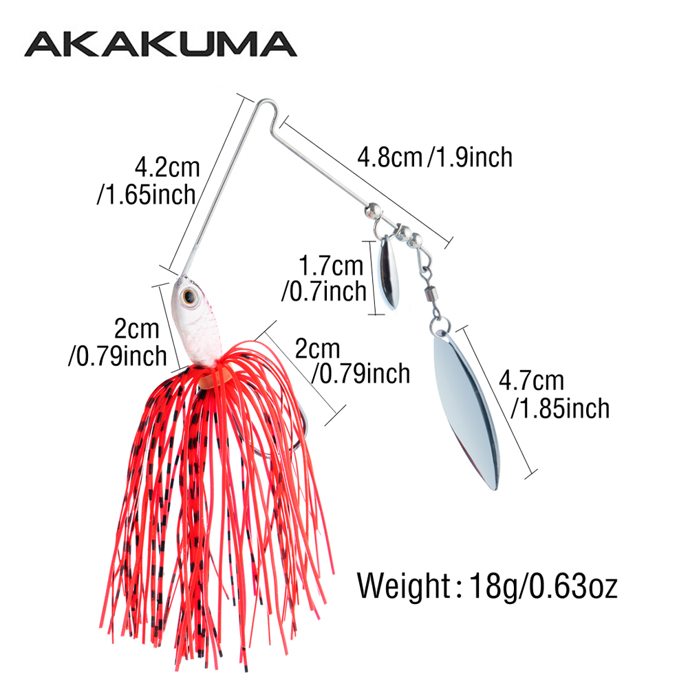 4pcs 18g Spinnerbait Fishing L - Jigger Double Sided review and price