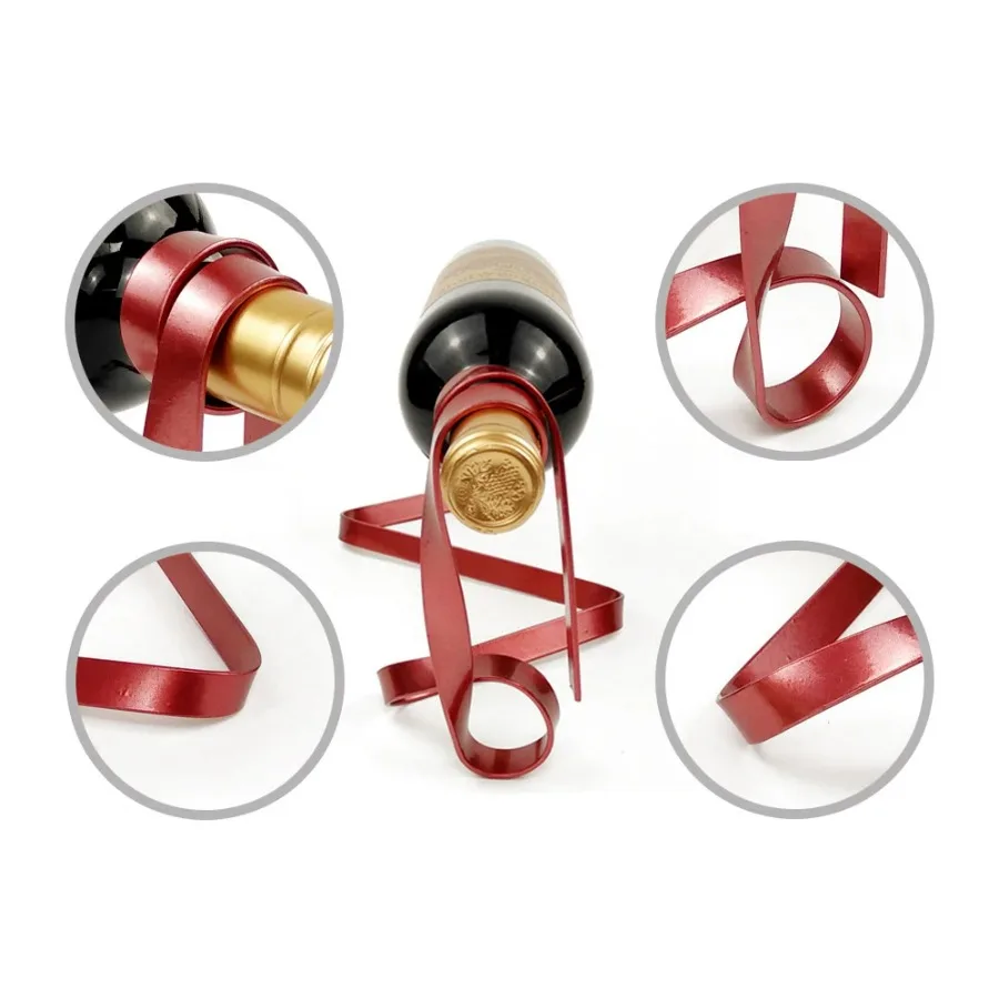 Colorful Ribbon Iron Wine Bott - Home Bar Shelf review and price