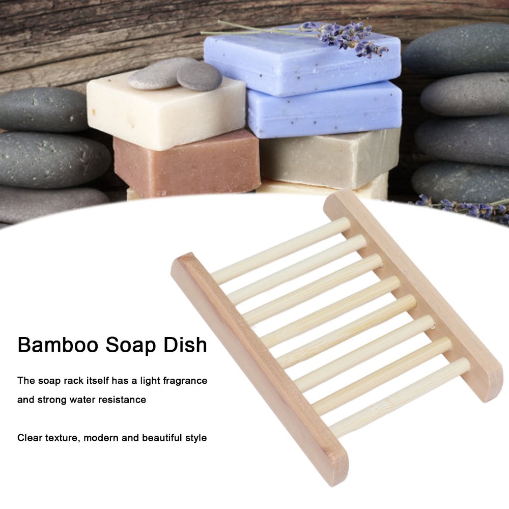 5 PCS Natural Wood Soap Dish S - Home Bar Supplies review and price