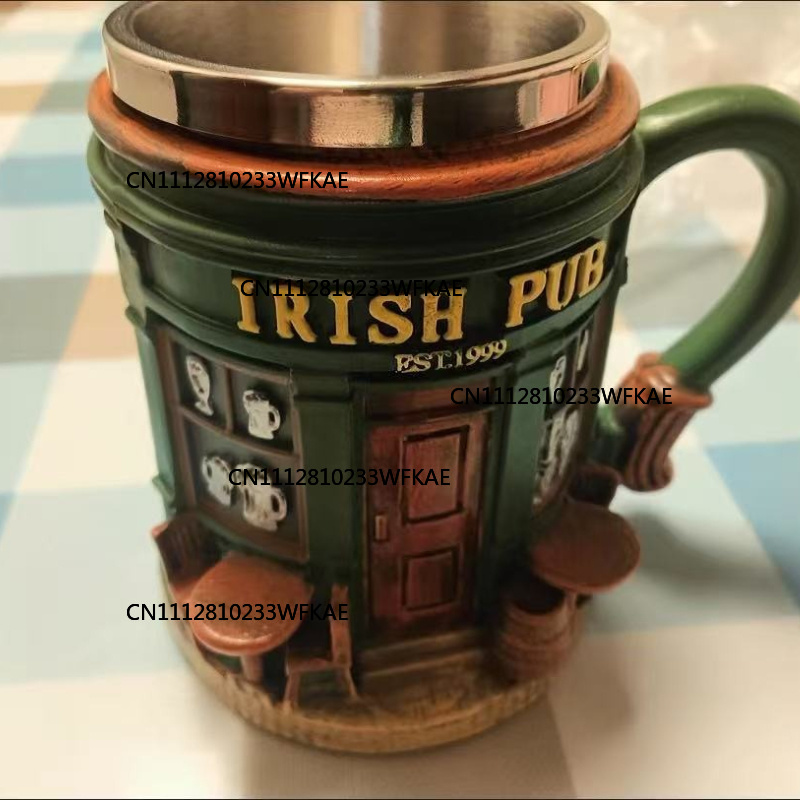 3D Irish Pub Pattern Stainless - Home Bar And Coffee review and price