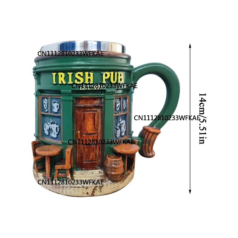 3D Irish Pub Pattern Stainless - Home Bar And Coffee review and price