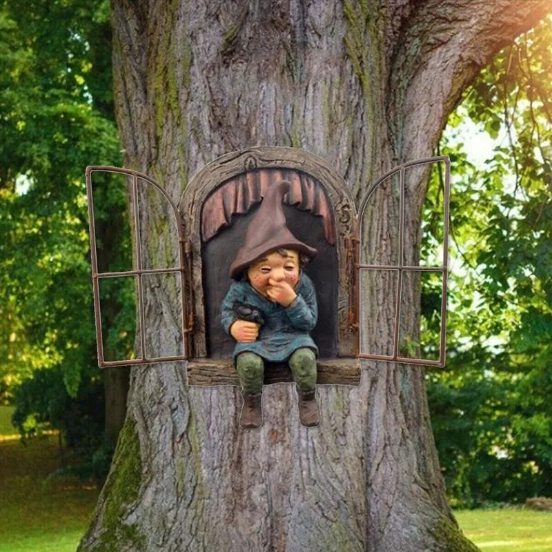 Naughty Garden Statue Elf Go O - Home Bargains review and price