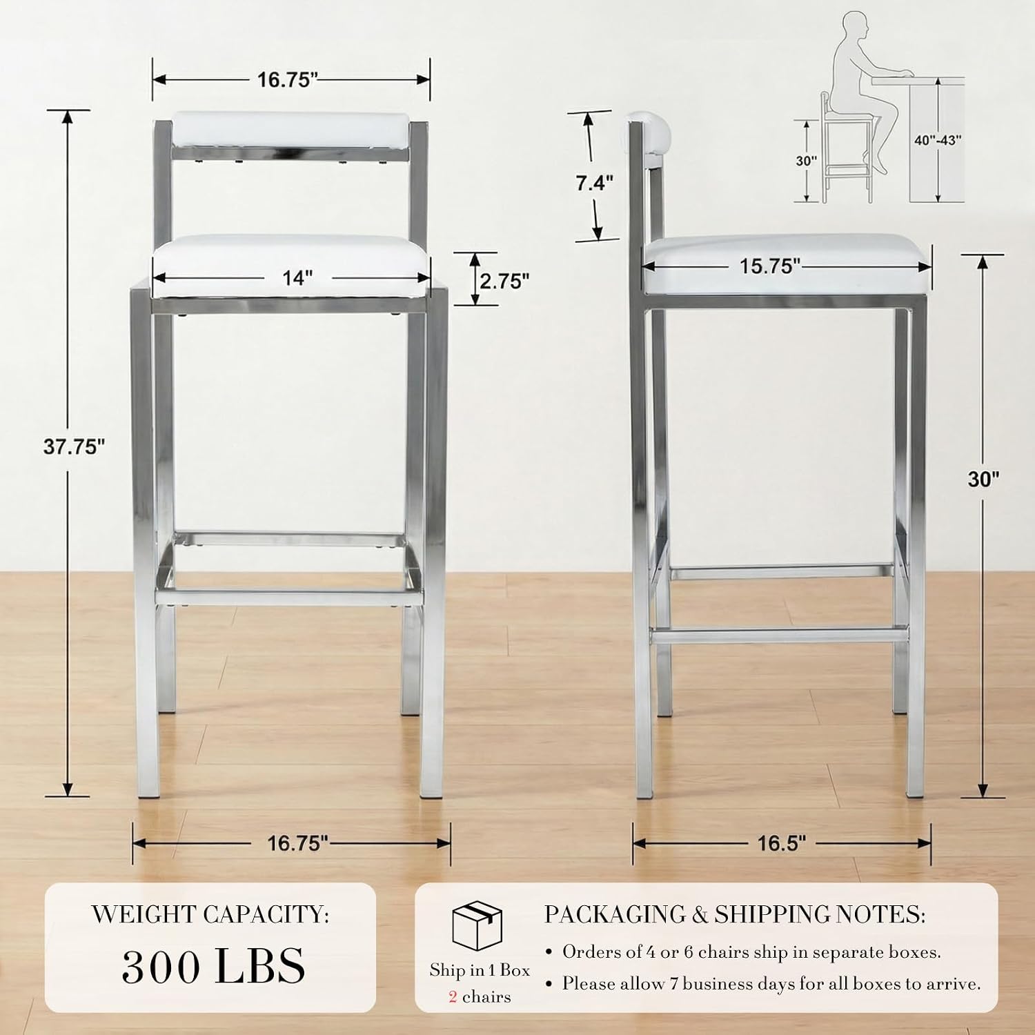Bar Stools Set of 2, 30 Inch M - Home Bar Stools review and price