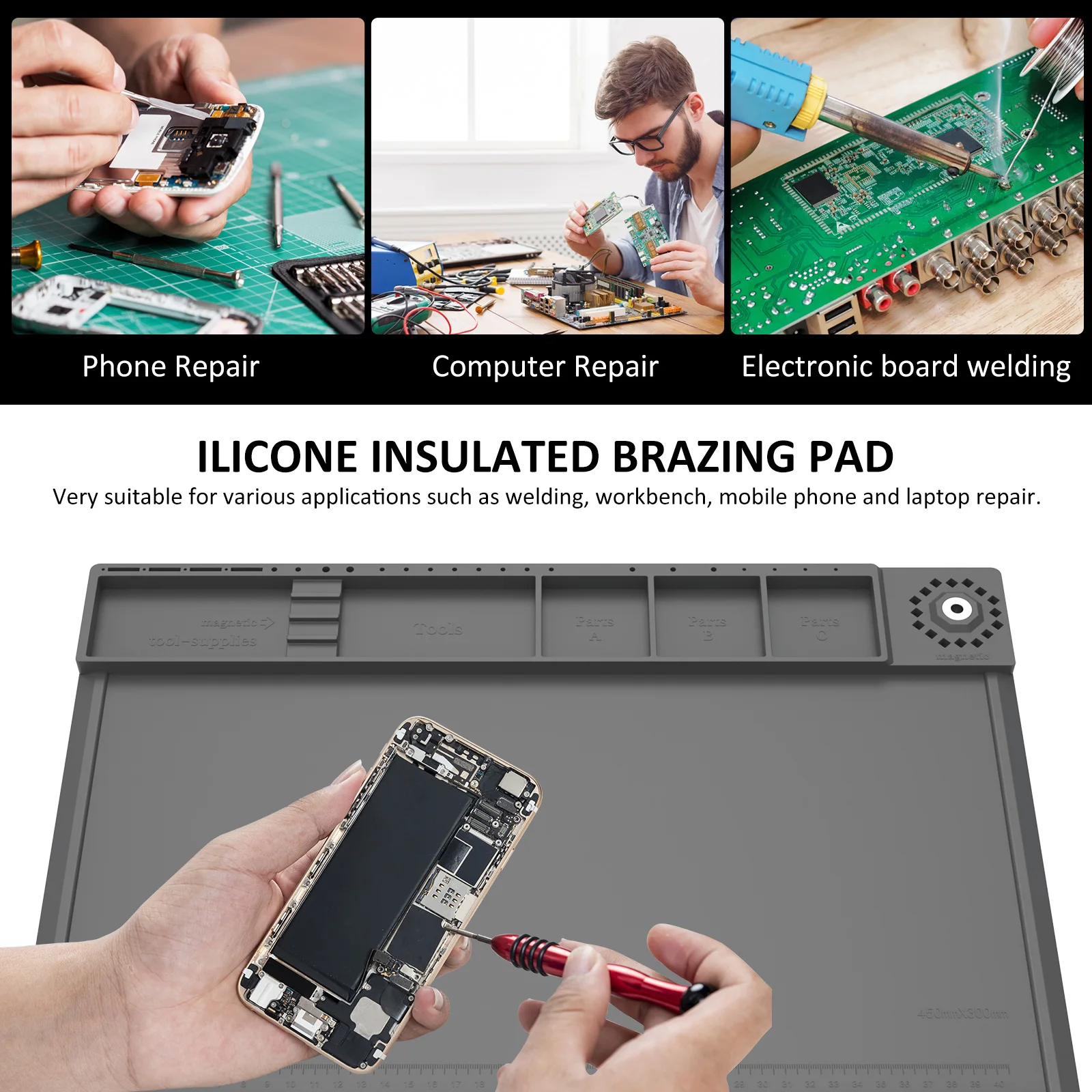 Soldering Station Mat Silicone - Bar Mat Rubber review and price