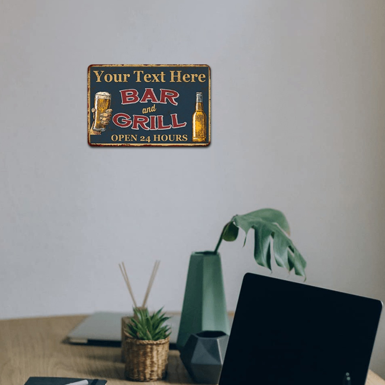 Customizable Bar & Grill Alumi - Home Bar Signs review and price