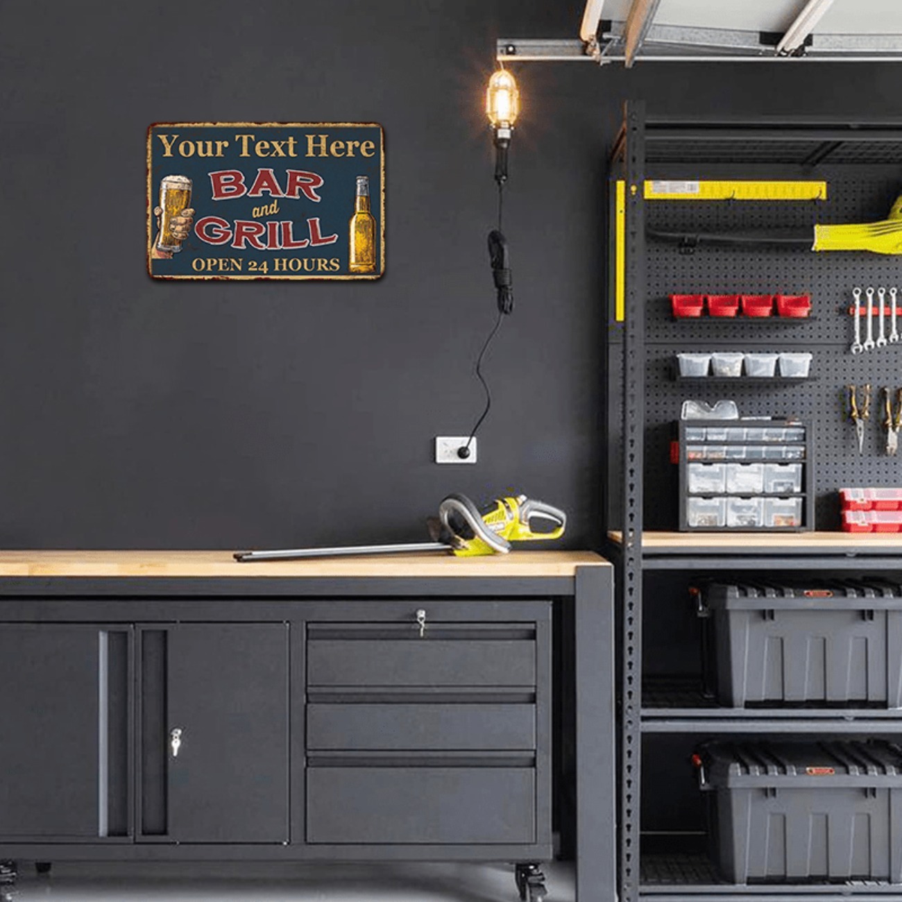 Customizable Bar & Grill Alumi - Home Bar Signs review and price