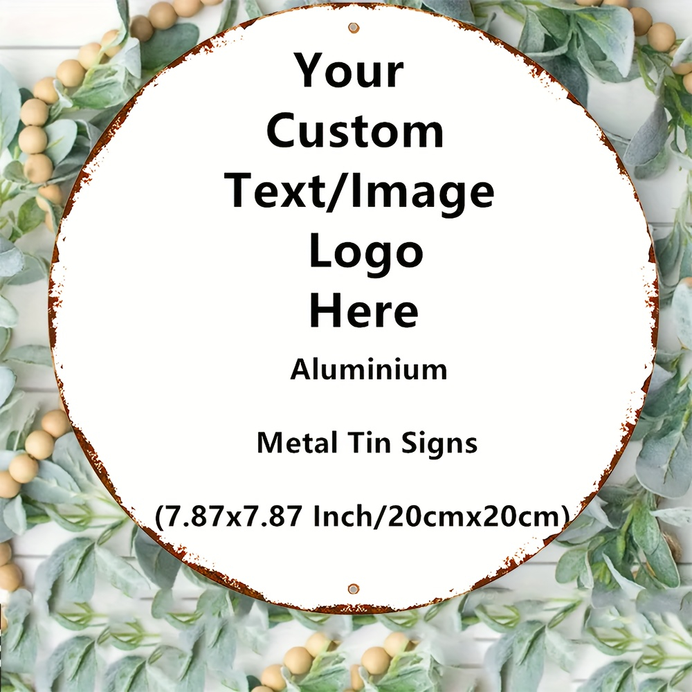 Custom Round 2D Metal Tin Sign - Home Bar Signs review and price