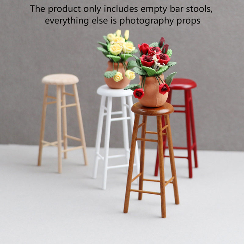 1:12 Dollhouse Miniature High  - Home Bar Stools review and price