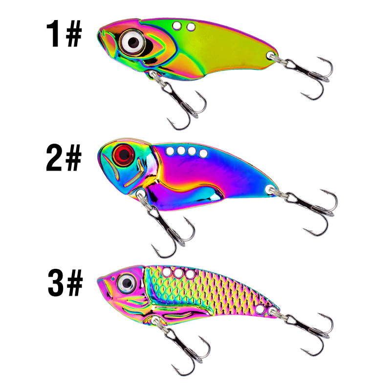 3PCS Metal Colorful VIB Lure 5 - Jigger Double Sided review and price