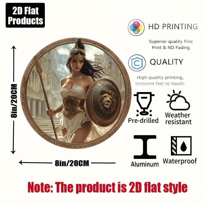Vintage Greek Warrior Round Al - Home Bar And Kitchen review and price