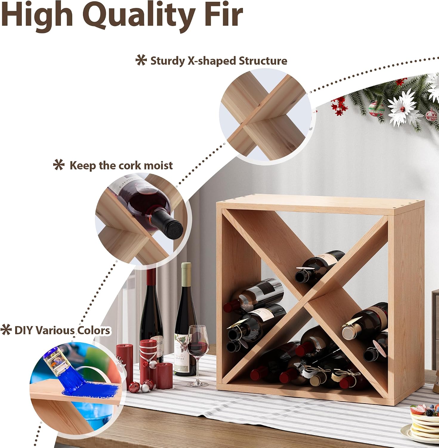 96 Bottle Wine Rack Countertop - Home Bar Shelf review and price