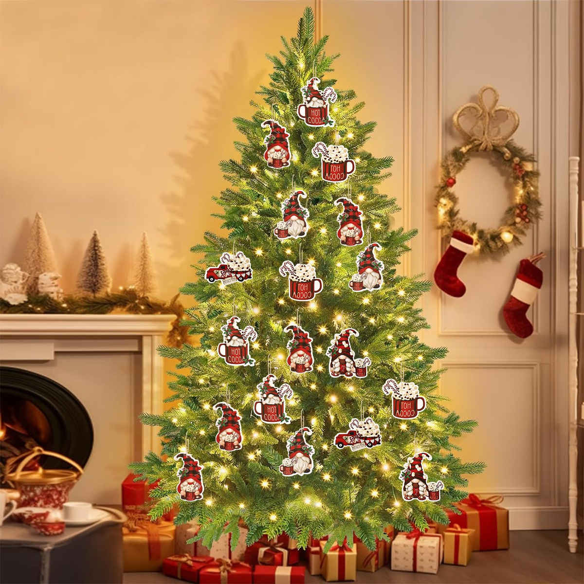 12pcs Christmas Santa Gnomes P - Home Bargains review and price