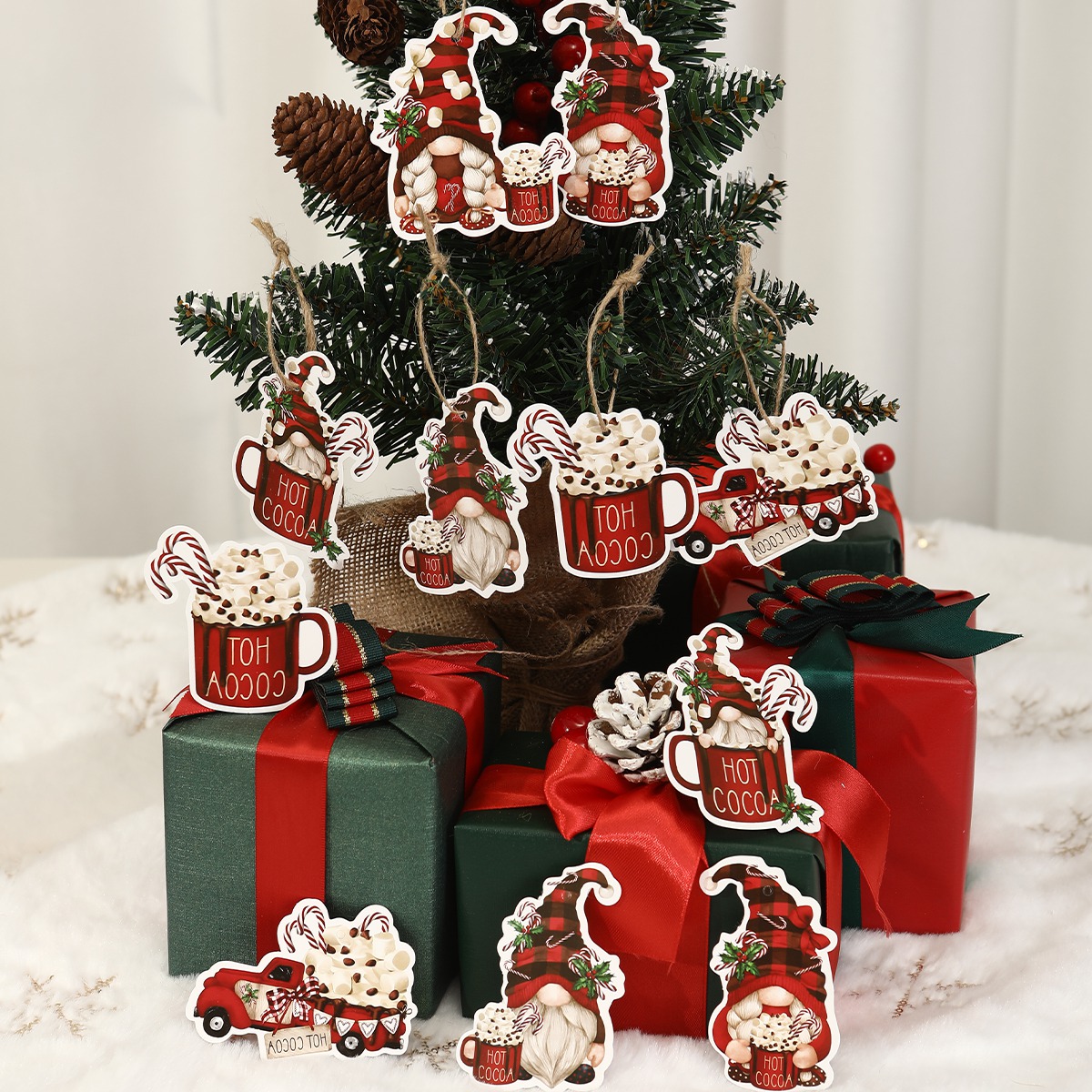 12pcs Christmas Santa Gnomes P - Home Bargains review and price