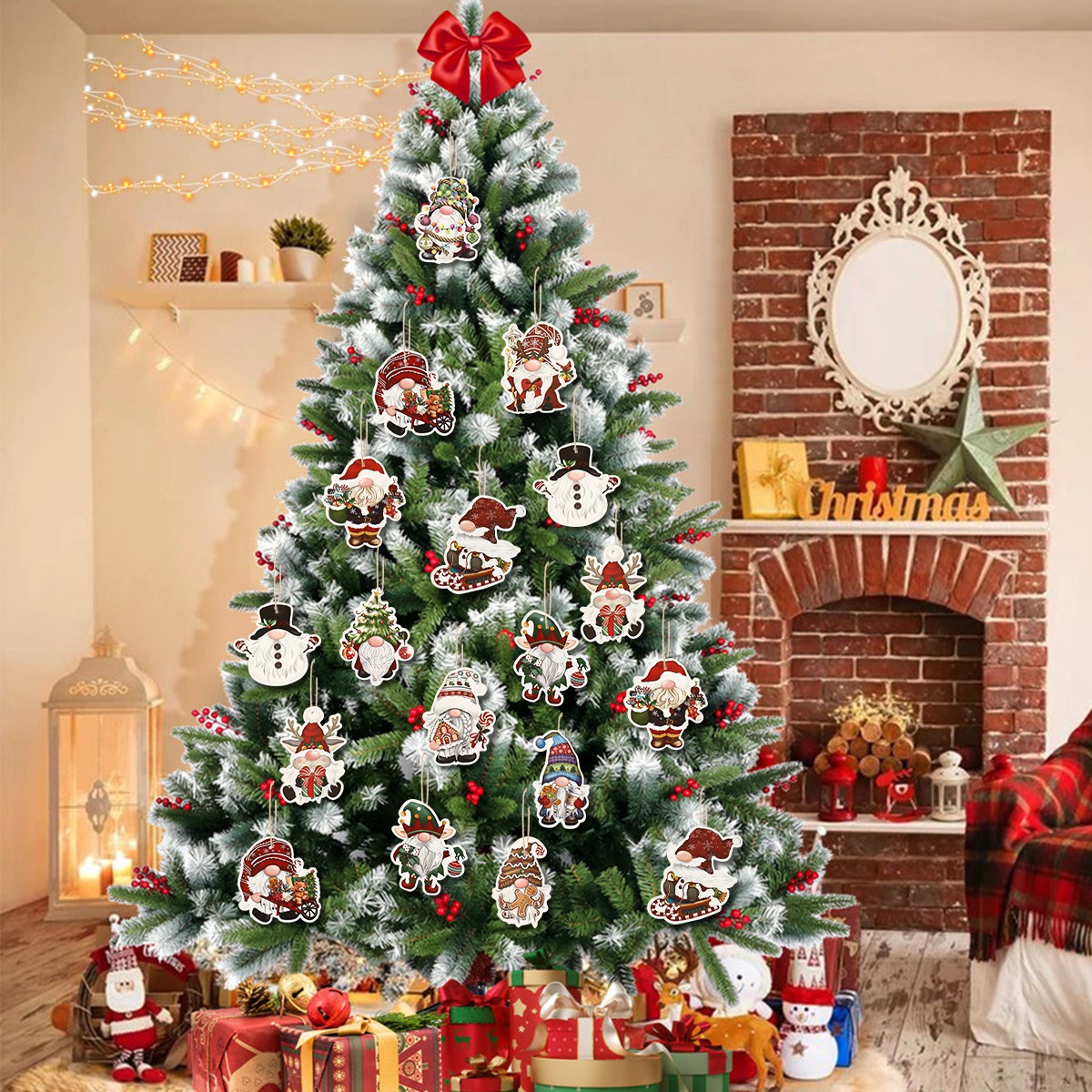 12pcs Christmas Santa Gnomes P - Home Bargains review and price