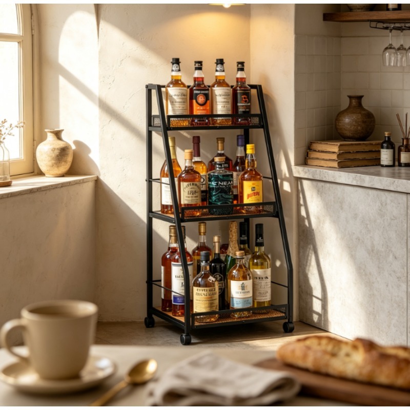 3-Tier Ladder Wine Rack Freest - Home Bar Shelf review and price