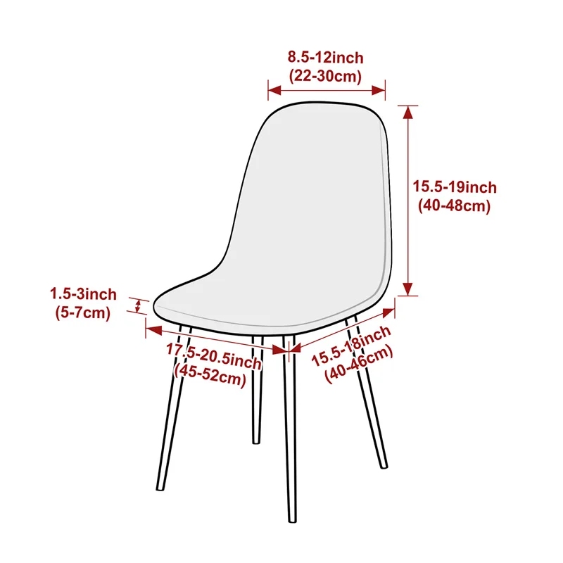 1PC Jacqaurd Shell Chair Cover - Home Bar Seating review and price